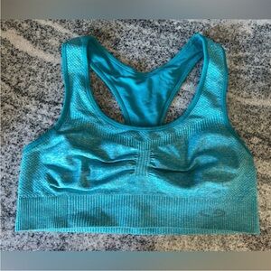 C9 by Champion turquoise teal Blue Ribbed Sports Bra small sportie S